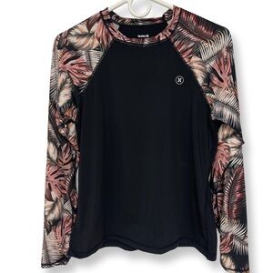 Hurley Swim UPF 50+ Rash Guard Top Large